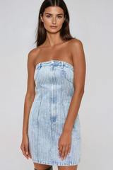 Ida Denim Deconstruction Mini Dress