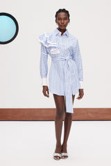 Gagik Asymmetric Mini Shirt Dress