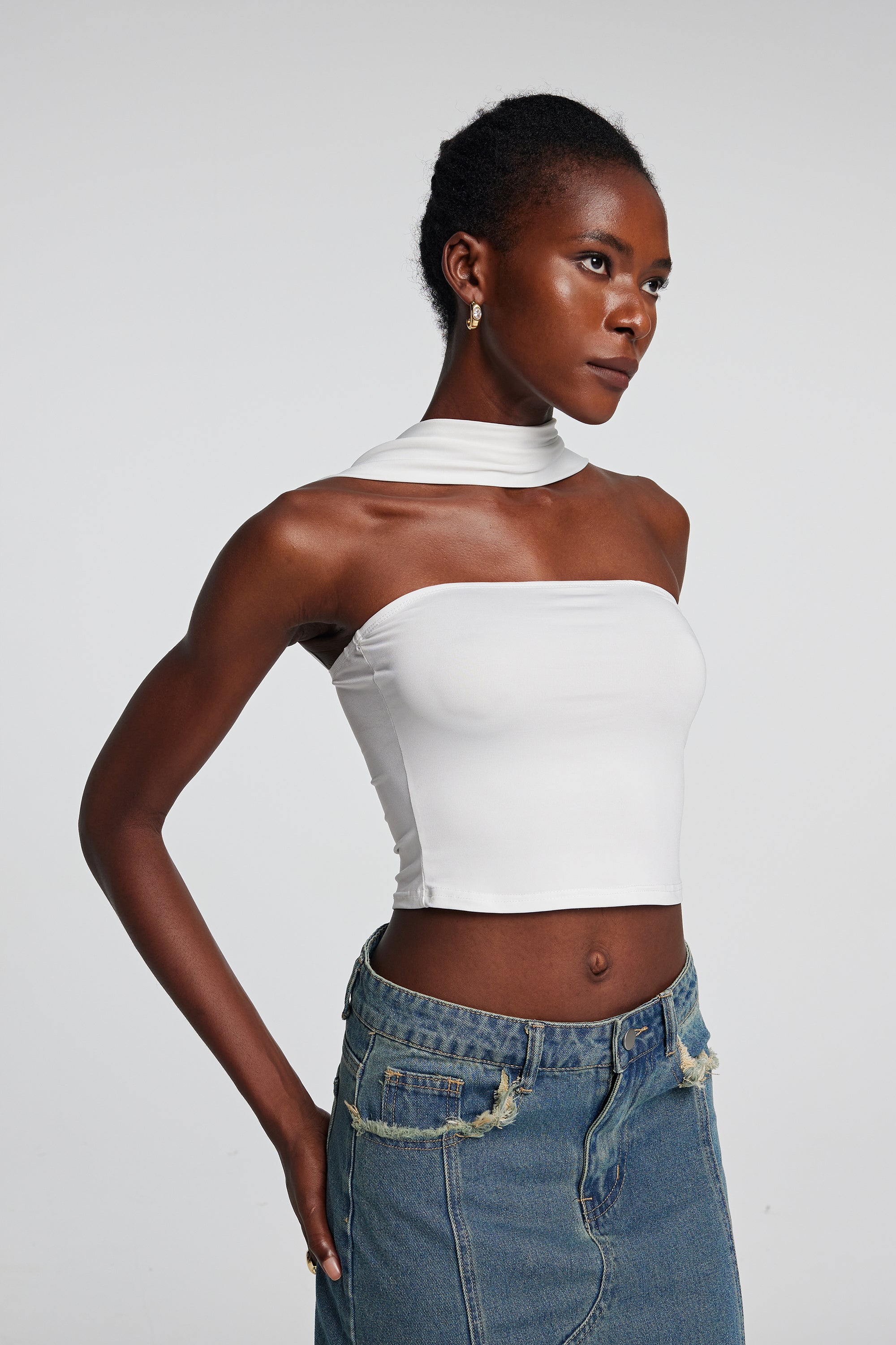 Emmie Sleeveless Bodycon Ruch Top